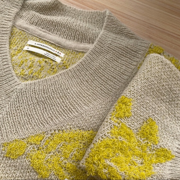 Anthropologie Lucila pullover floral Sweater NEW with tag XS - Picture 11 of 13